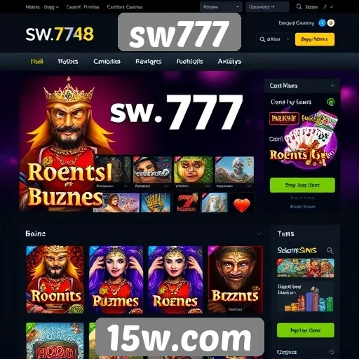 Análise da interface do usuário do site sw777
